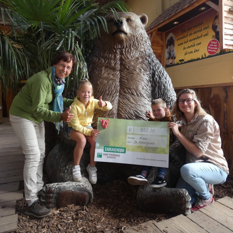 Doe een gift  - De Zonnegloed - Dierenpark - Dieren opvangcentrum - Sanctuary